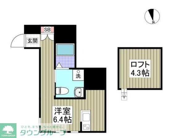 BEAMS富岡東Nの物件間取画像